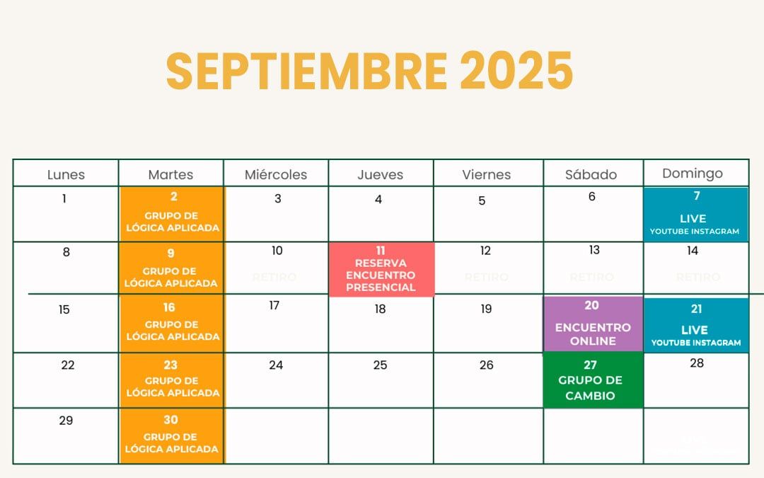 Agenda Septiembre 2025 Pilar Marimon
